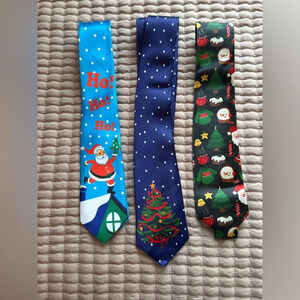 Men's Christmas/Holiday Neck Ties Bundle of 3 New 🎅🏻 🎄